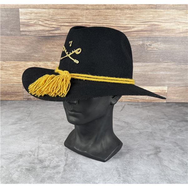 Reenactor 7th Cavalry Wool Cowboy Campaign Hat