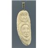 Image 1 : Native American Indian Carved Horn Pendant