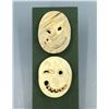 Image 2 : Alaska Inuit Eskimo Mini Carved Antler Moon Masks