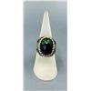 Image 1 : Sterling Silver Black Ethiopian Opal Ring