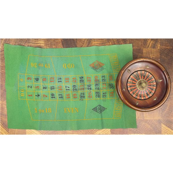 Antique Montana Saloon Gamblers Roulette Wheel