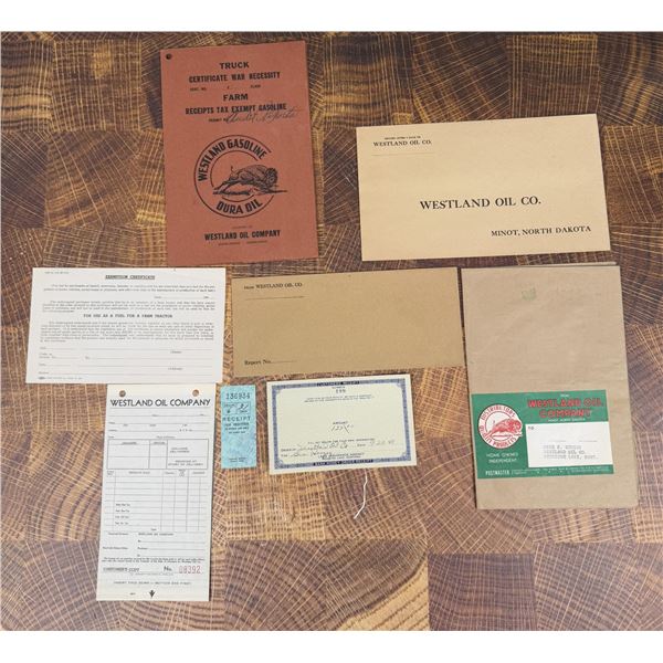 Westland Oil Montana North Dakota Ephemera