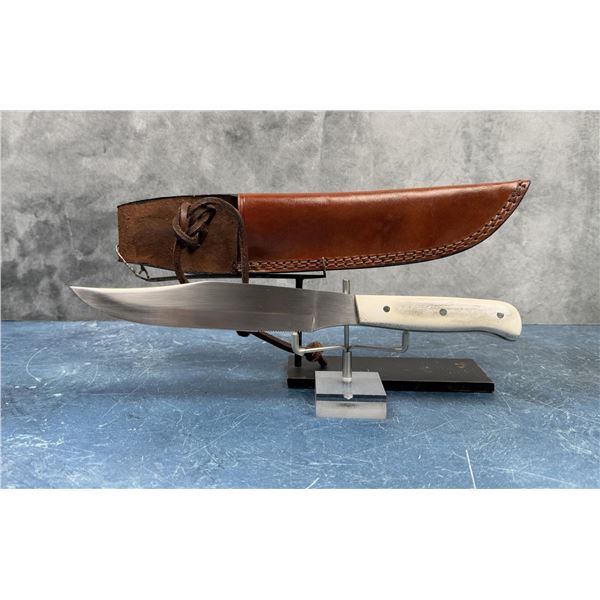 Custom Made Horn Handle Hunting Knife