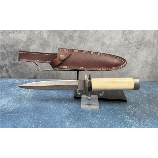 Bone Handle Damascus Dagger