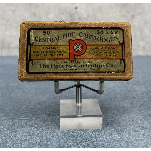Peters .38 S&W Pistol Ammo Box