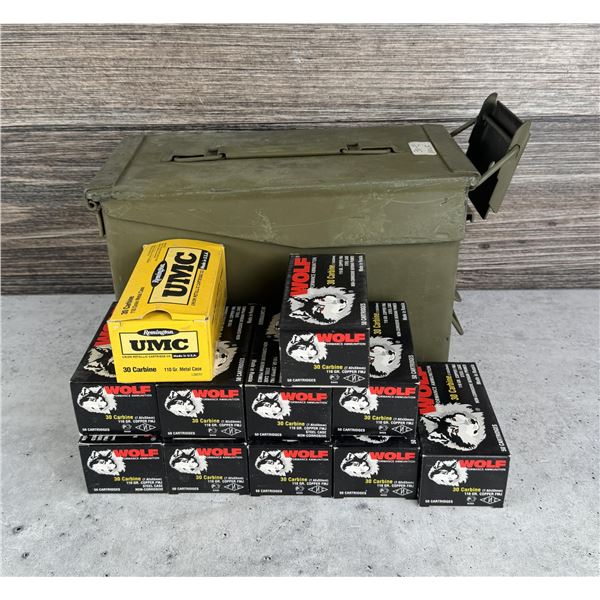 550 Rounds Of .30 Carbine Ammo