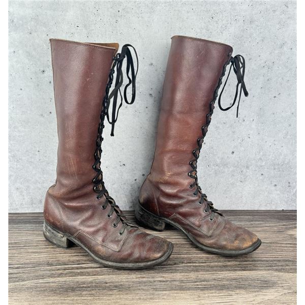 WWI WW1 US Army Cavalry Lace Up Boots