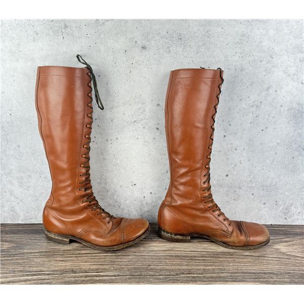 WWI WW1 US Army Cavalry Lace Up Boots