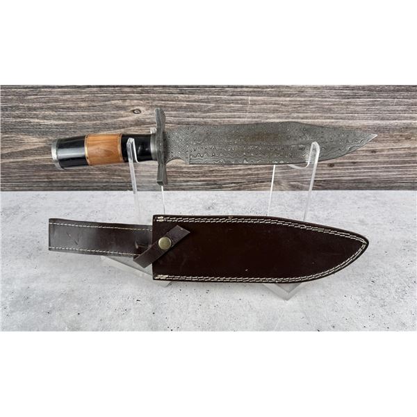 Damascus Blade Bowie Knife