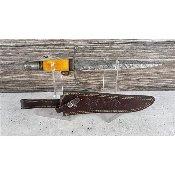 Damascus Blade Bowie Knife Dagger