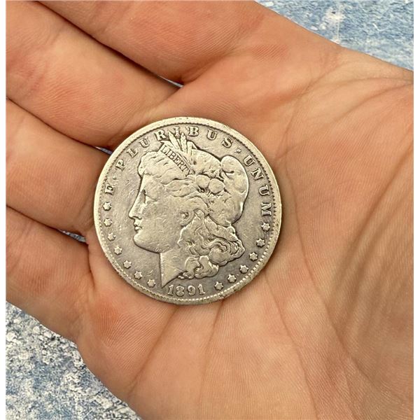 1891 CC Carson City Morgan Silver Dollar