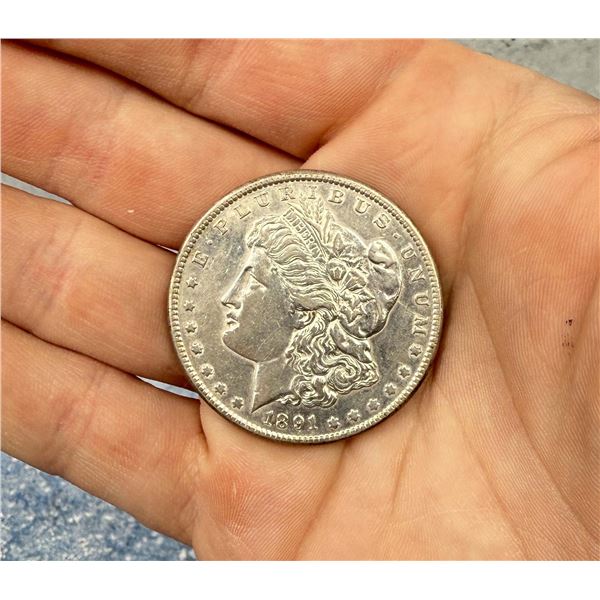 1891 S Morgan Silver Dollar