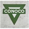 Image 1 : Green Conoco Gas Porcelain Pump Plate Sign