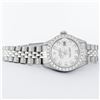 Image 4 : Rolex Ladies Quickset Stainless Steel Silver Diamond Bezel Datejust Wristwatch 2