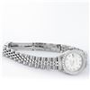 Image 9 : Rolex Ladies Quickset Stainless Steel Silver Diamond Bezel Datejust Wristwatch 2