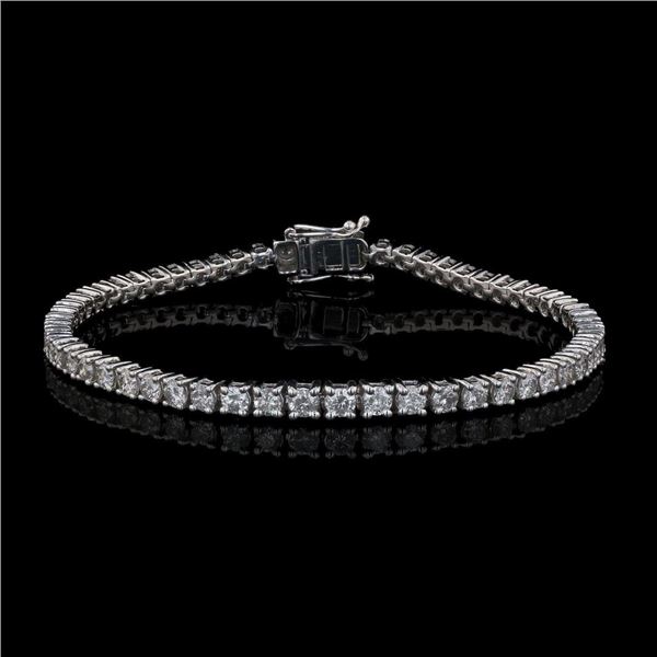 5.63 ctw Diamond 14KT White Gold Tennis Bracelet