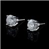 Image 3 : 3.05 ctw H to I COLOR I1 to I2 CLARITY Diamond 18K White Gold Stud Earrings