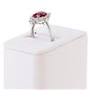 Image 3 : 2.18 ctw Ruby and 0.54 ctw Diamond Platinum Ring