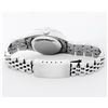 Image 4 : Rolex Ladies Quickset Stainless Steel White Roman Stainless Steel Diamond Bezel
