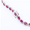 Image 2 : 32.18 ctw BURMESE Ruby and 7.08 ctw Diamond Platinum Necklace (GIA CERTIFIED)