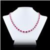Image 3 : 32.18 ctw BURMESE Ruby and 7.08 ctw Diamond Platinum Necklace (GIA CERTIFIED)