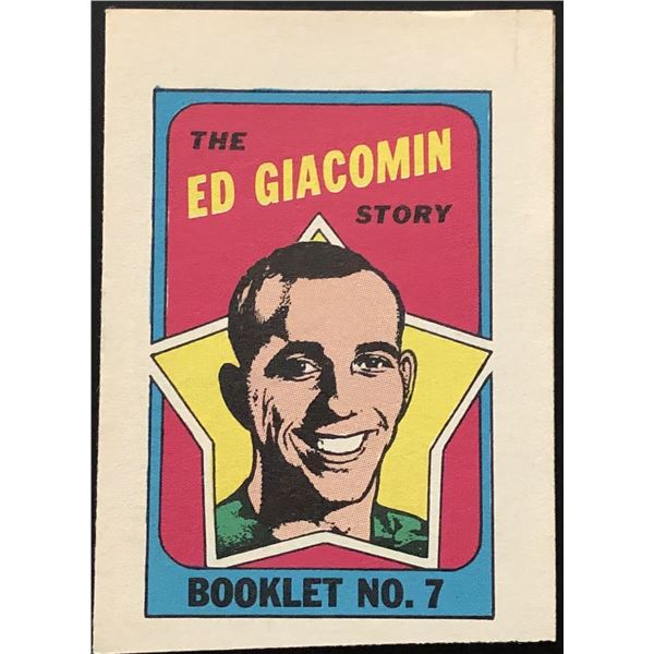 1971-72 O-PEE-CHEE ED GIACOMIN (HOF)