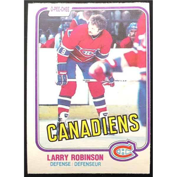 1981-82 O-PEE-CHEE LARRY ROBINSON (HOF)