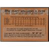 Image 2 : 1988 TOPPS MATT WILLIAMS ROOKIE CARD