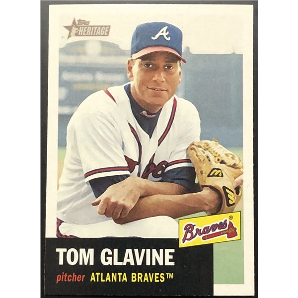 2002 TOPPS HERITAGE TOM GLAVINE (HOF)