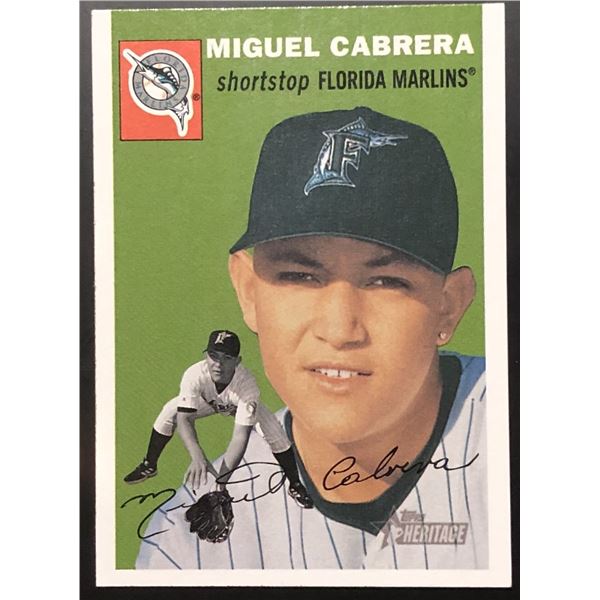 2003 TOPPS HERITAGE MIGUEL CABRERA