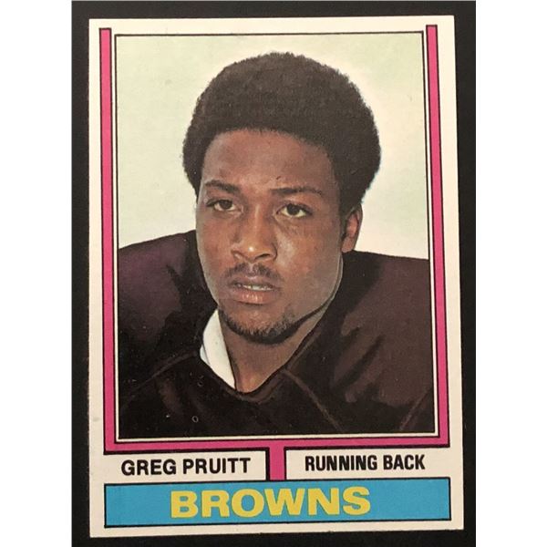 1974 TOPPS GREG PRUITT ROOKIE CARD