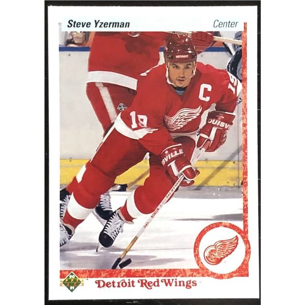 1990-91 UPPER DECK STEVE YZERMAN (HOF)