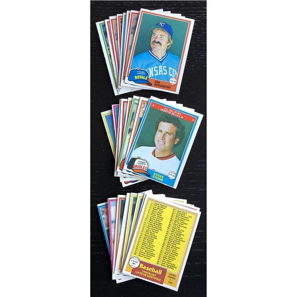 1981 O-PEE-CHEE MLB COLLECTION - 25 CARDS