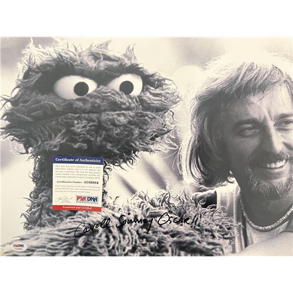 Sesame Street's Oscar the Grouch Caroll Spinney signed photo PSA