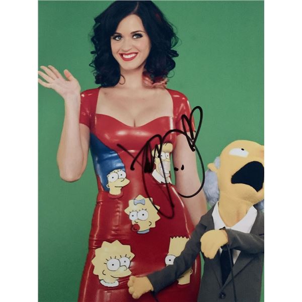 The Simpsons Katy Perry signed photo