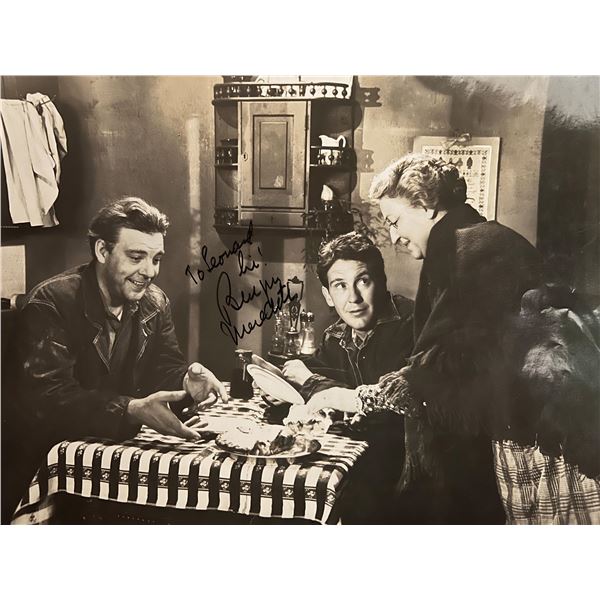 Of Mice and Men Burgess Meredith signed movie photo