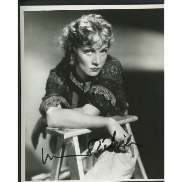Marlene Dietrich signed photo. GFA Authenticated