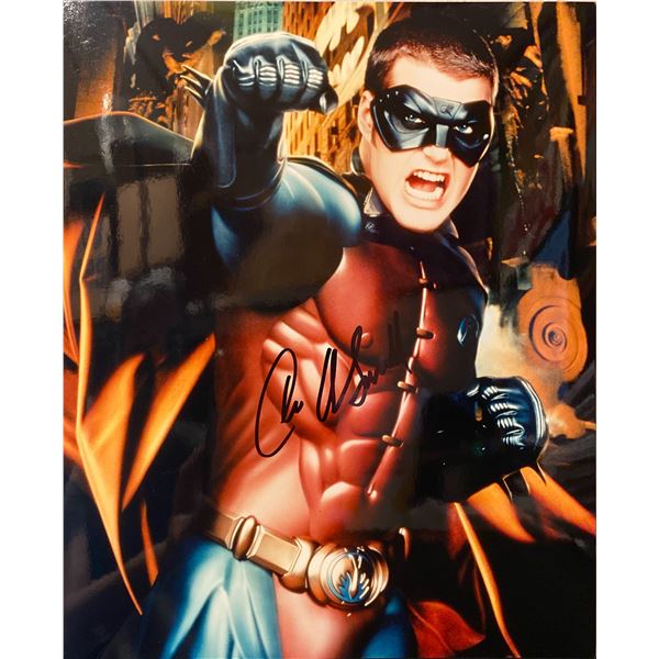 Chris O'Donnell signed "Batman and Robin" movie photo