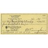 Image 1 : Apollo 7 Astronaut Walter Cunningham signed check