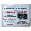 Image 1 : Jimmy Carter signed souvenir placemat. GFA Authenticated
