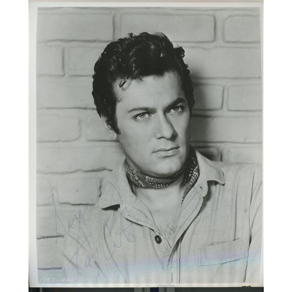 Tony Curtis signed photo