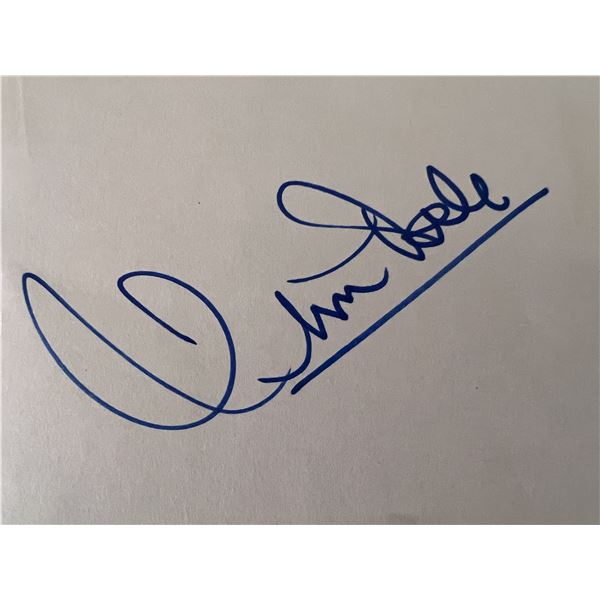 Actor Jim Dale autograph