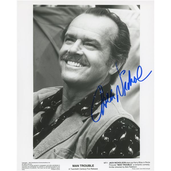 Man Trouble Jack Nicholson signed photo