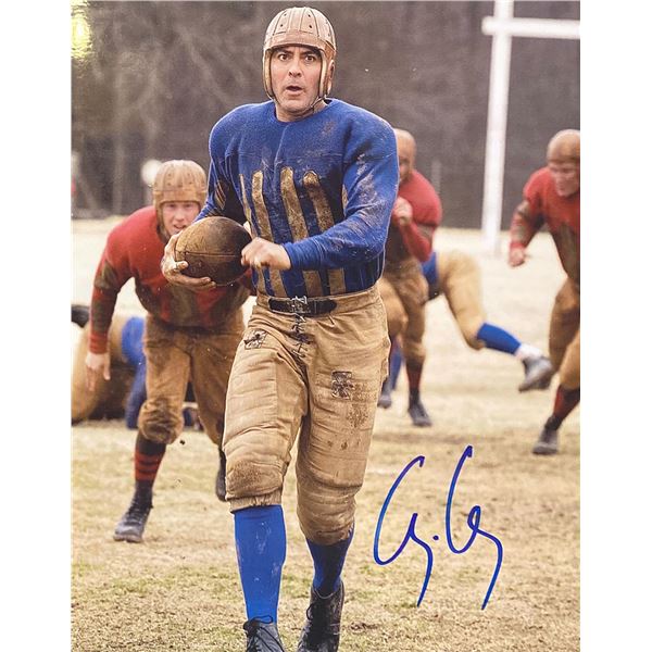 Leatherheads George Clooney Signed Movie Photo. GFA Authenticated