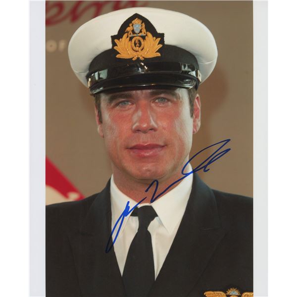 John Travolta signed photo. GFA Authenticated