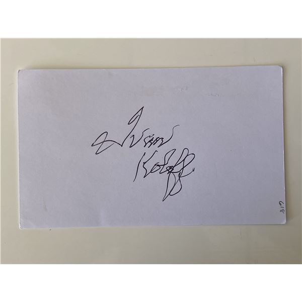 Wrestler Ivan Koloff original signature
