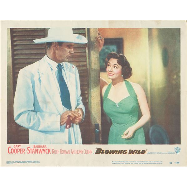 Blowing Wild 1953 original vintage lobby card