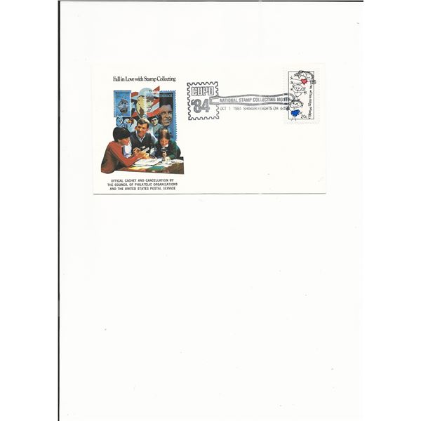 Shaker Heights, OH - Fall in Love with Stamp Collecting  Show Cover - 1984