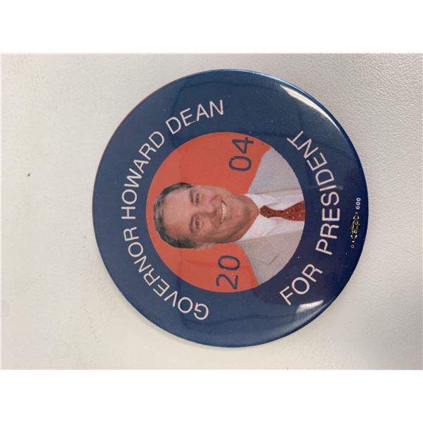 Governor Howard for President 2004 pin