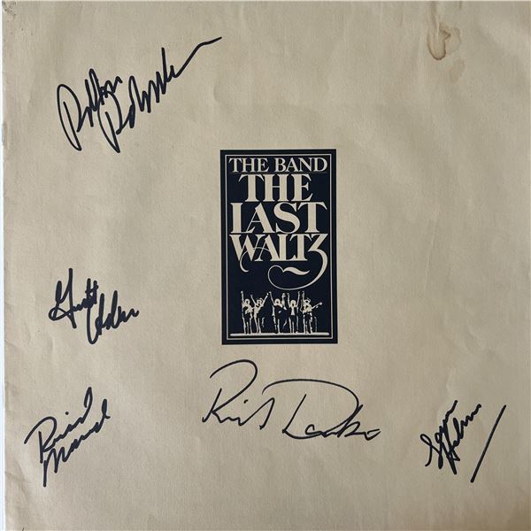 The Band The Last Waltz signed insert book